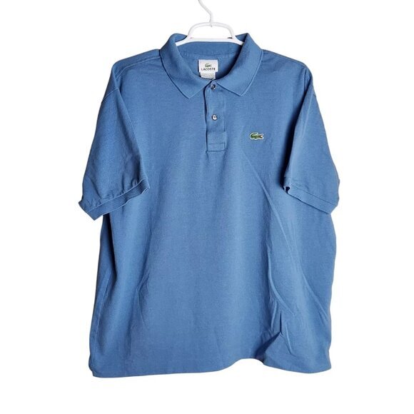 Lacoste Men L‎ 7 FR Blue Golf Polo Shirt Short Sleeve Pullover Alligator Logo - Picture 1 of 5